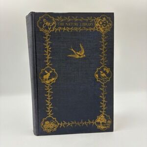 Nelson Doubleday Birds Book The Nature Library‎ Blue Gold Gilt Vintage Decor